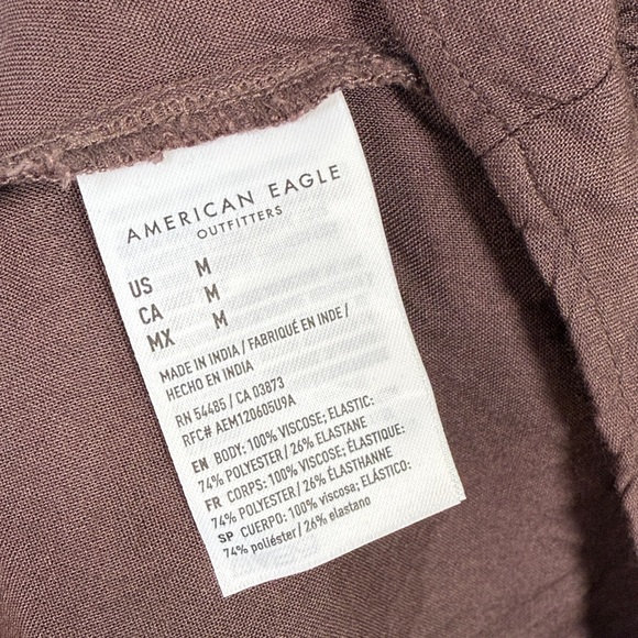 American Eagle Smocked Ruffle Mini Dress W2308 Sz M - Picture 7 of 10